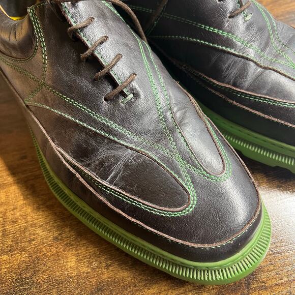 Michael Toschi GX Golf Shoes 7 Mens Black Green Leather Luxury Outdoor Sport main image 13